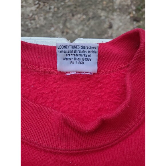 Vintage Tweety Bird Looney Tunes Crewneck Sweatshirt Freeze 1996 - Picture 9 of 11